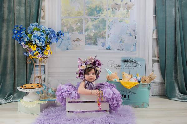 おしゃれNewbornフォトの必需品!ライラックカラーのバスケットスタッファー