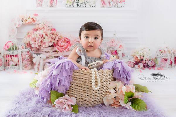 おしゃれNewbornフォトの必需品!ライラックカラーのバスケットスタッファー