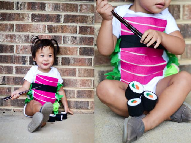 コスチュームお寿司柄♪ロンパース♪可愛いくておもしろい海外デザイン♪ Newborn-24months