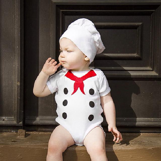 可愛いリトルシェフ♪ロンパース♪可愛いくておもしろい海外デザイン♪ Newborn-24months