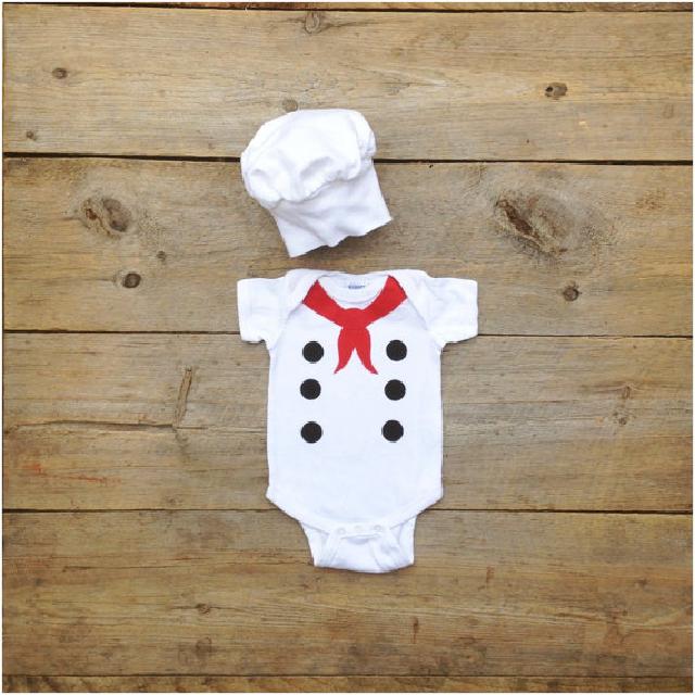 可愛いリトルシェフ♪ロンパース♪可愛いくておもしろい海外デザイン♪ Newborn-24months