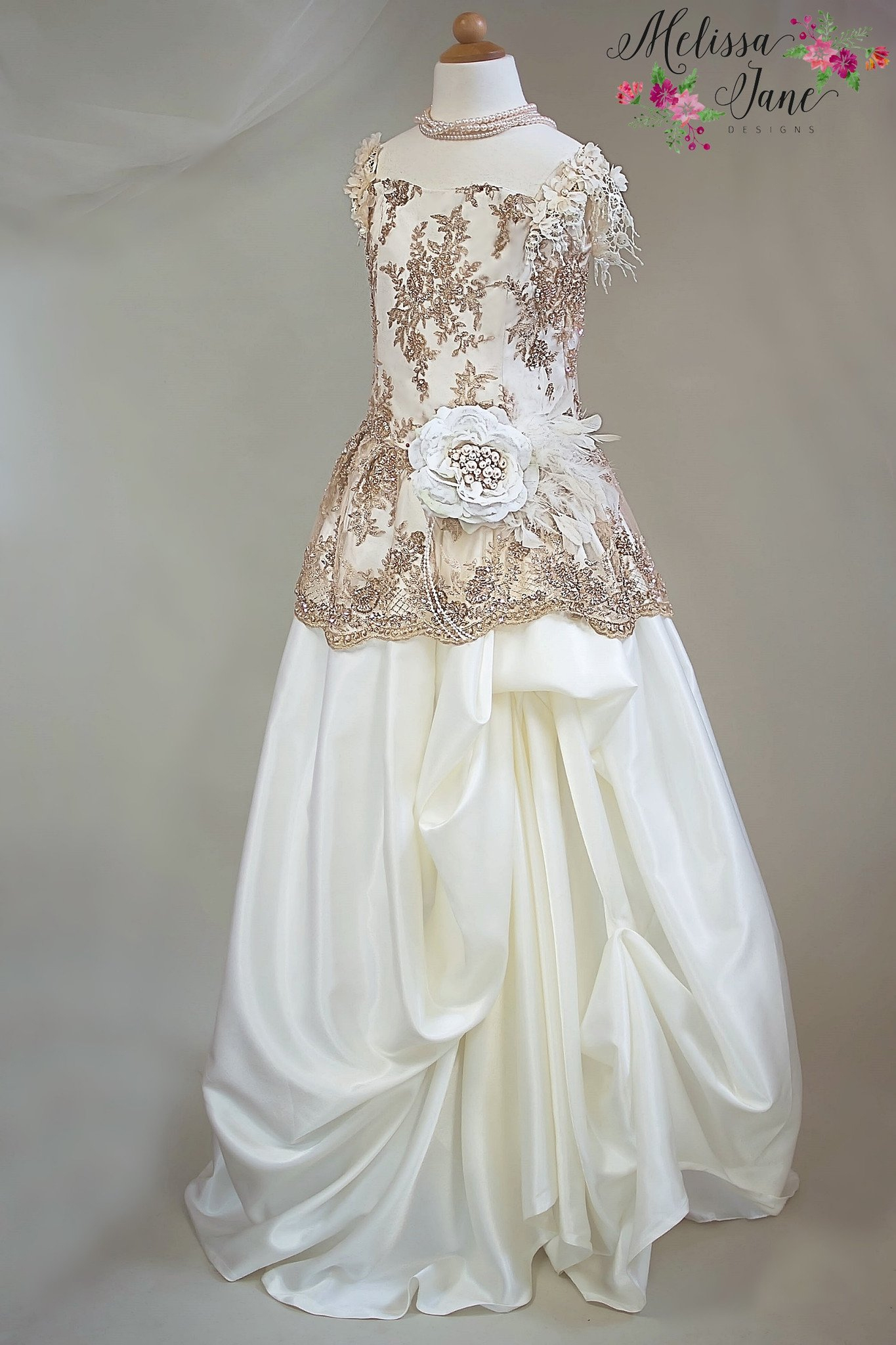 オーレル~特別な日のためのクチュールドレス「Aurele - Special Occasion Girls Couture Gown」4歳から10歳