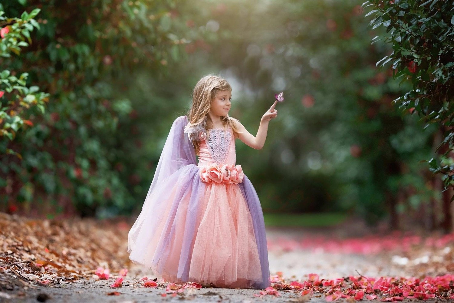 神聖な公爵夫人のドレス「Duchess Divine Flower Girl Dress」1歳から14歳