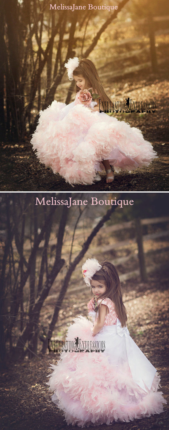 精巧な花びらのドレス「Exquisite Petal Flower Girl Dress」1歳から8歳