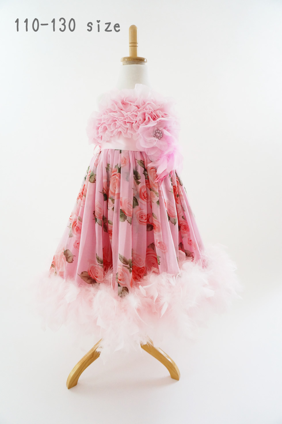 フリルが楽しいフェザードレス「Frilly Fun Girls Feather Dress」1歳から6歳