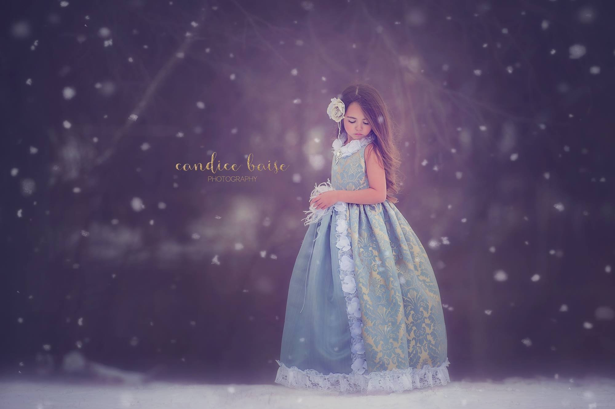雪の女王風ドレス「Frozen In time Girls Dress」2歳から10歳