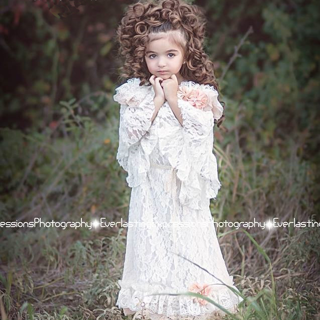 ヴィンテージレースドレス「Girls Vintage Lace dress」4歳から10歳