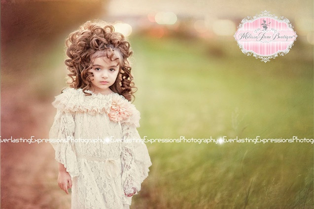 ヴィンテージレースドレス「Girls Vintage Lace dress」4歳から10歳