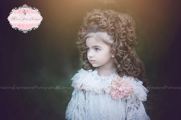 ヴィンテージレースドレス「Girls Vintage Lace dress」4歳から10歳