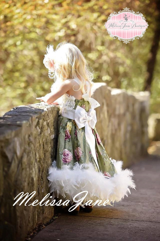 風と共に去りぬ~ヴィンテージレトロクラシック フェザードレス「Vintage Retro Classic Gone with the Wind Feather Dress」1歳から6歳