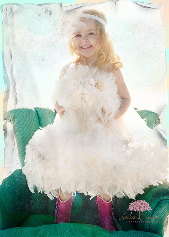 小さなお姫様のフラワーガールドレス「Little Miss Princess Flower Girl Dress」1歳から4歳