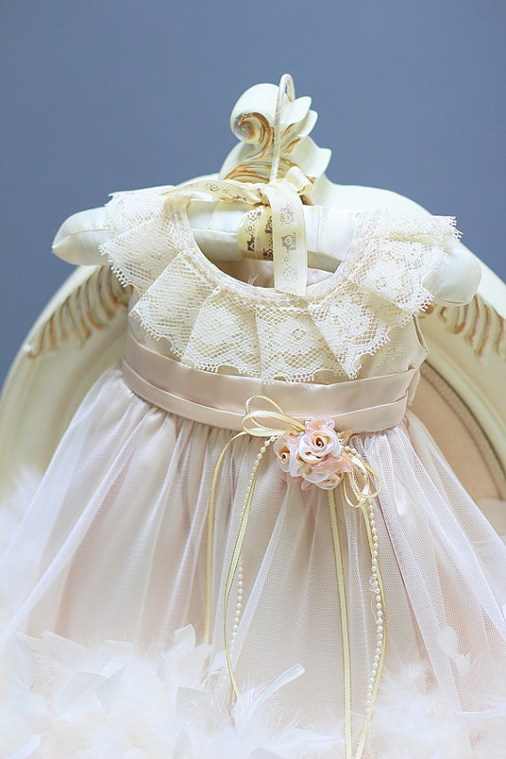 0才1才2才 かわいい衣装 ベビーフェザードレス 「Cute Baby Feather Dress」