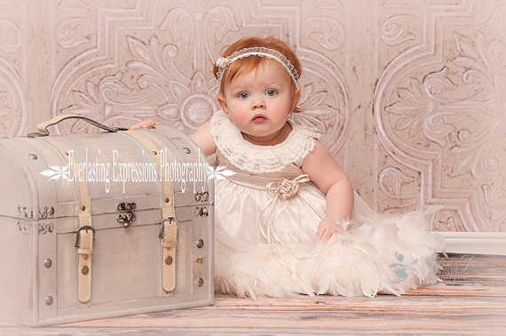 0才1才2才 かわいい衣装 ベビーフェザードレス 「Cute Baby Feather Dress」