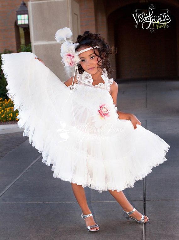 純粋な甘い囁き 優雅なフラワードレス「Pure Sweet Whisper Elegant Flower Girl Dress」4歳から6歳