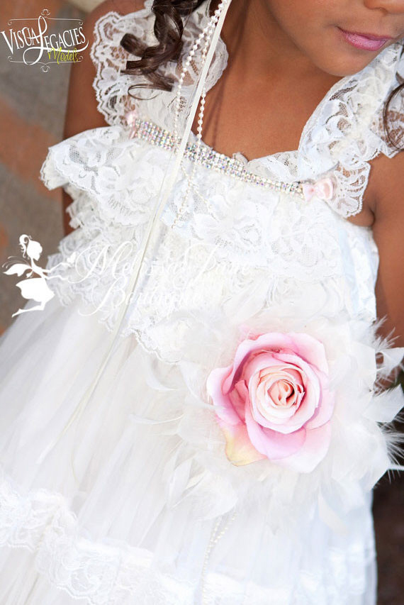 純粋な甘い囁き 優雅なフラワードレス「Pure Sweet Whisper Elegant Flower Girl Dress」4歳から6歳