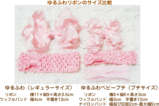 ゆるふわサイズ比較