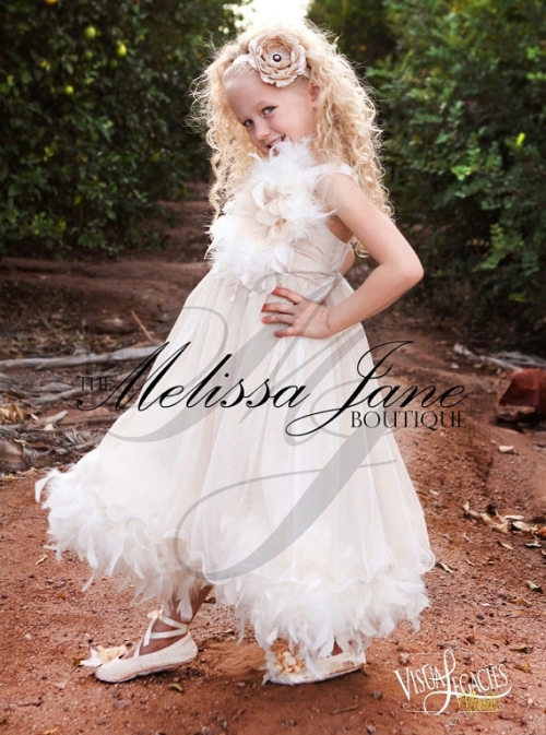 女の子の甘い喜び~フェザードレス「Sweet Delight Girls Feather Dress」2歳から14歳