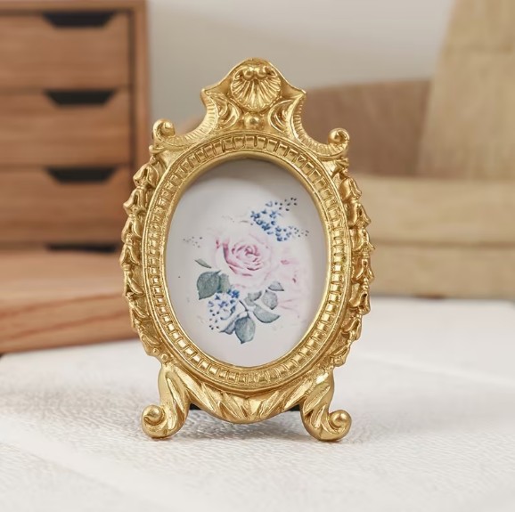 アンティークフォトフレーム ゴールド 写真立て