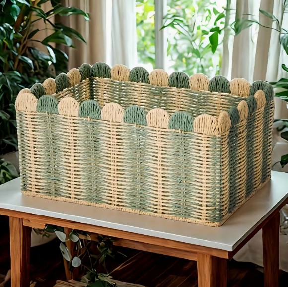 ニューボーンフォト 撮影小物 撮影小道具 撮影用ベビーバスケット ペーパーロープウーブンバスケット ３サイズ