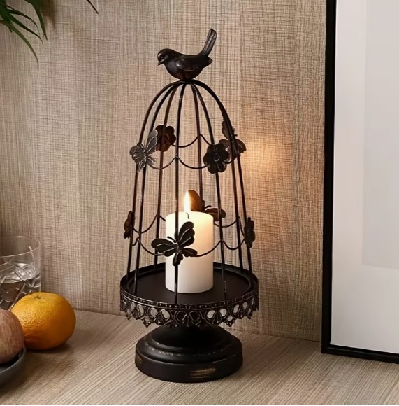 バードケージキャンドルホルダー バタフライ