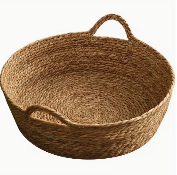 ニューボーンフォト 撮影小物 撮影小道具 撮影用ラタンバスケット浅型 籐 ベビーフォト 直径40cm