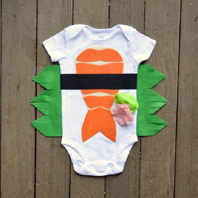 ハロウィン コスチューム お寿司柄 ♪ロンパース♪可愛いくておもしろい海外デザイン♪ Newborn-24months