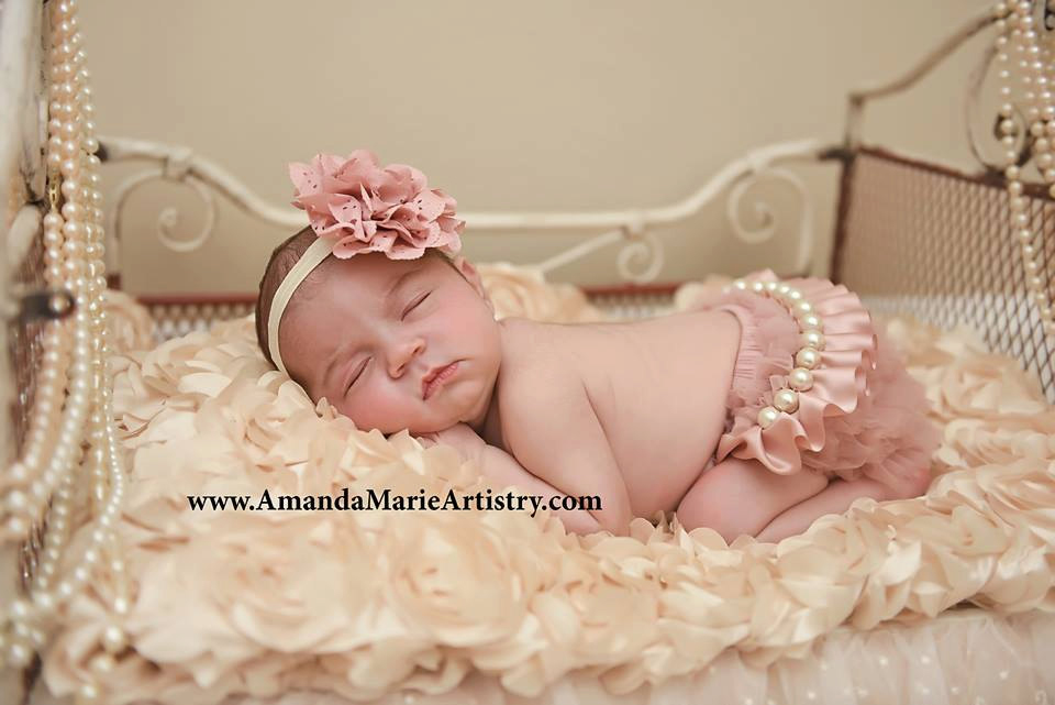Newbornフォト★ギフトにも!ピンクのシフォンチュチュブルマとサッシュのセット