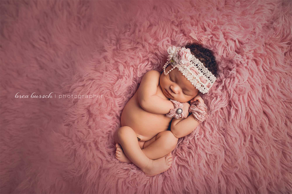 Newbornフォト★クロッシェレースのヘッドバンドとカフスのセット ヴィンテージスタイル