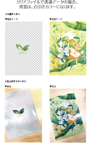 クリアファイルオリジナル製作デザイン