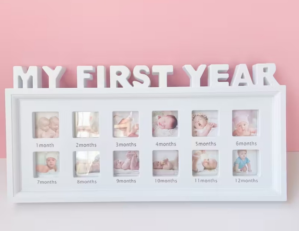 ニューボーンフォト 撮影小物 撮影小道具 フォトフレーム マンスリーフォト 12ヶ月 インテリア 写真立て 記念日