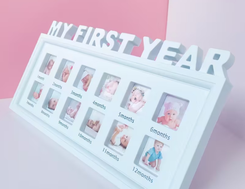ニューボーンフォト 撮影小物 撮影小道具 フォトフレーム マンスリーフォト 12ヶ月 インテリア 写真立て 記念日