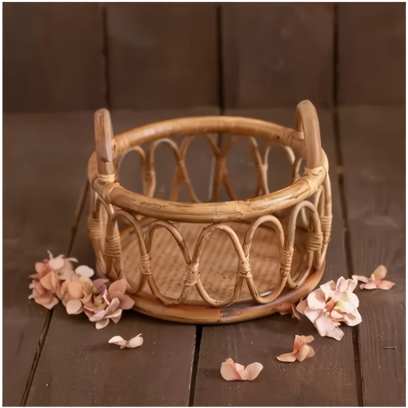 撮影用ラタンバスケット