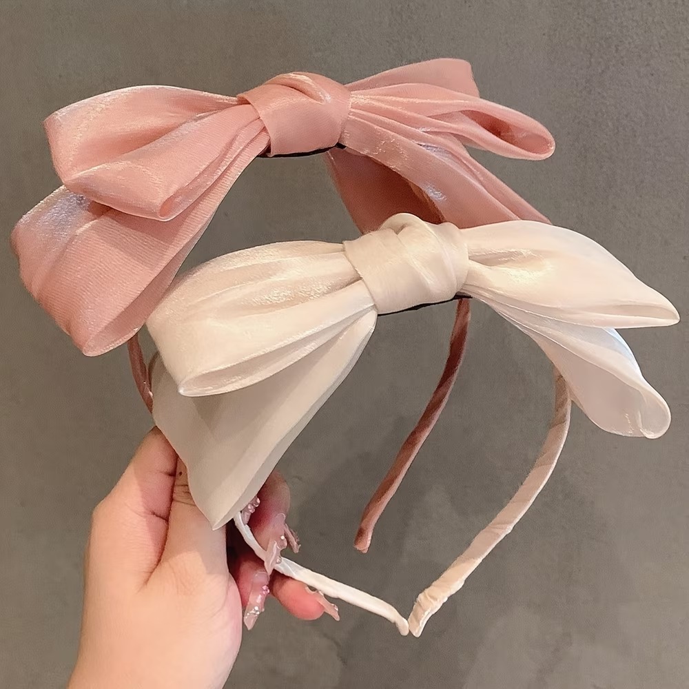 エレガント オーバーサイズリボン ヘアクリップ