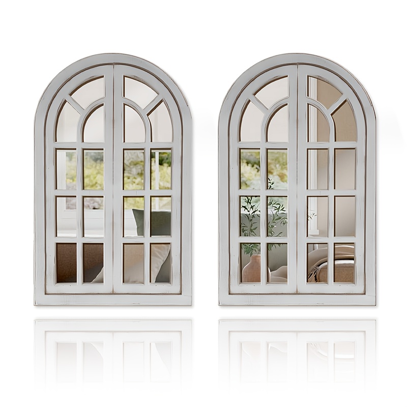 ウインドウフレームミラー ２枚組 ホワイト