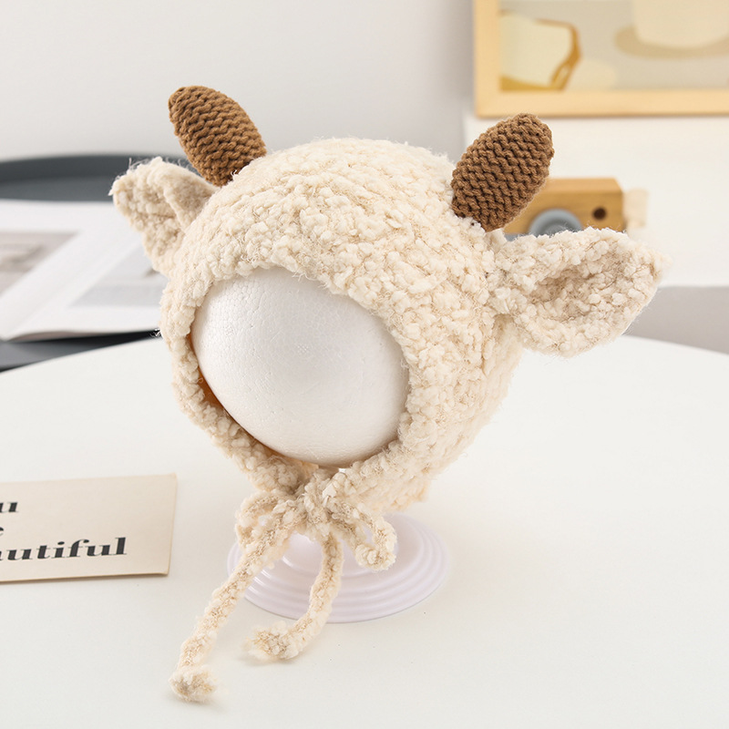 ニットキャップ ニット帽  耳付き ひつじ やぎ