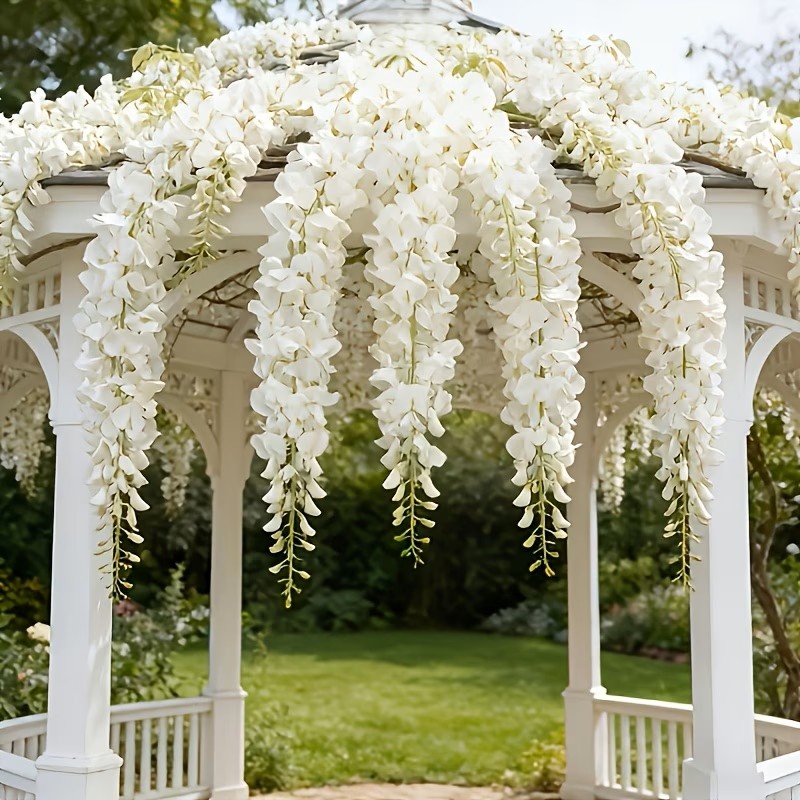ホワイトウィステリアブーケ 藤棚 40個セット