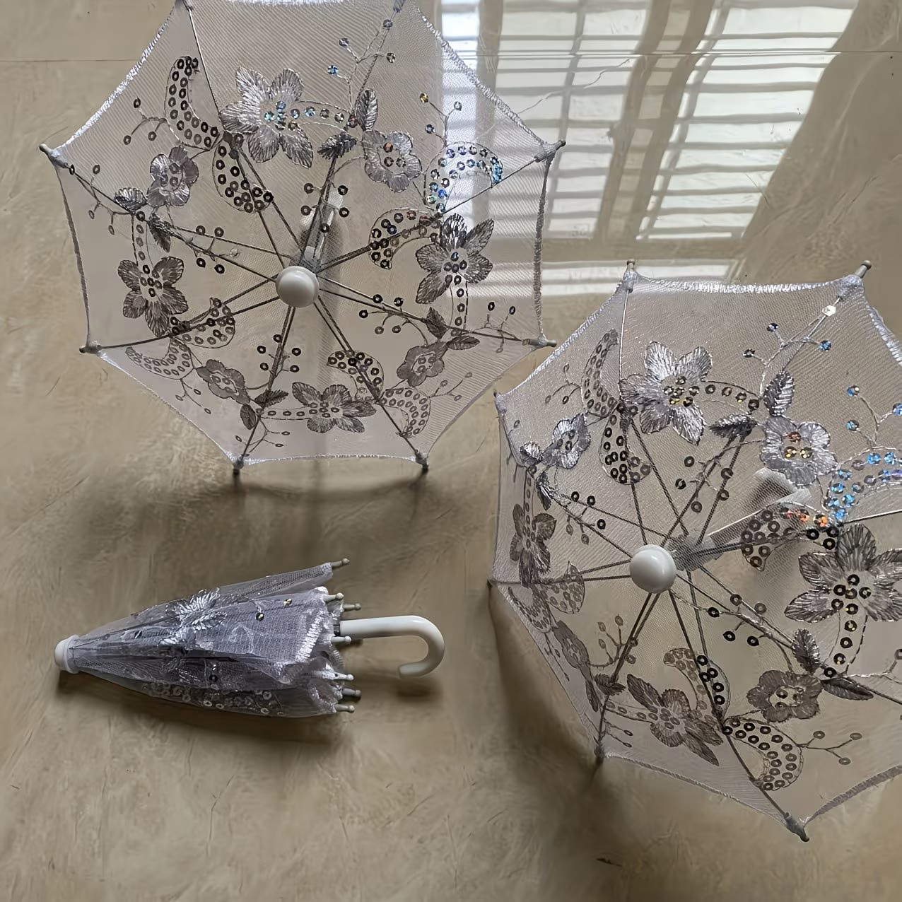 撮影用ホワイトレースプチアンブレラ
