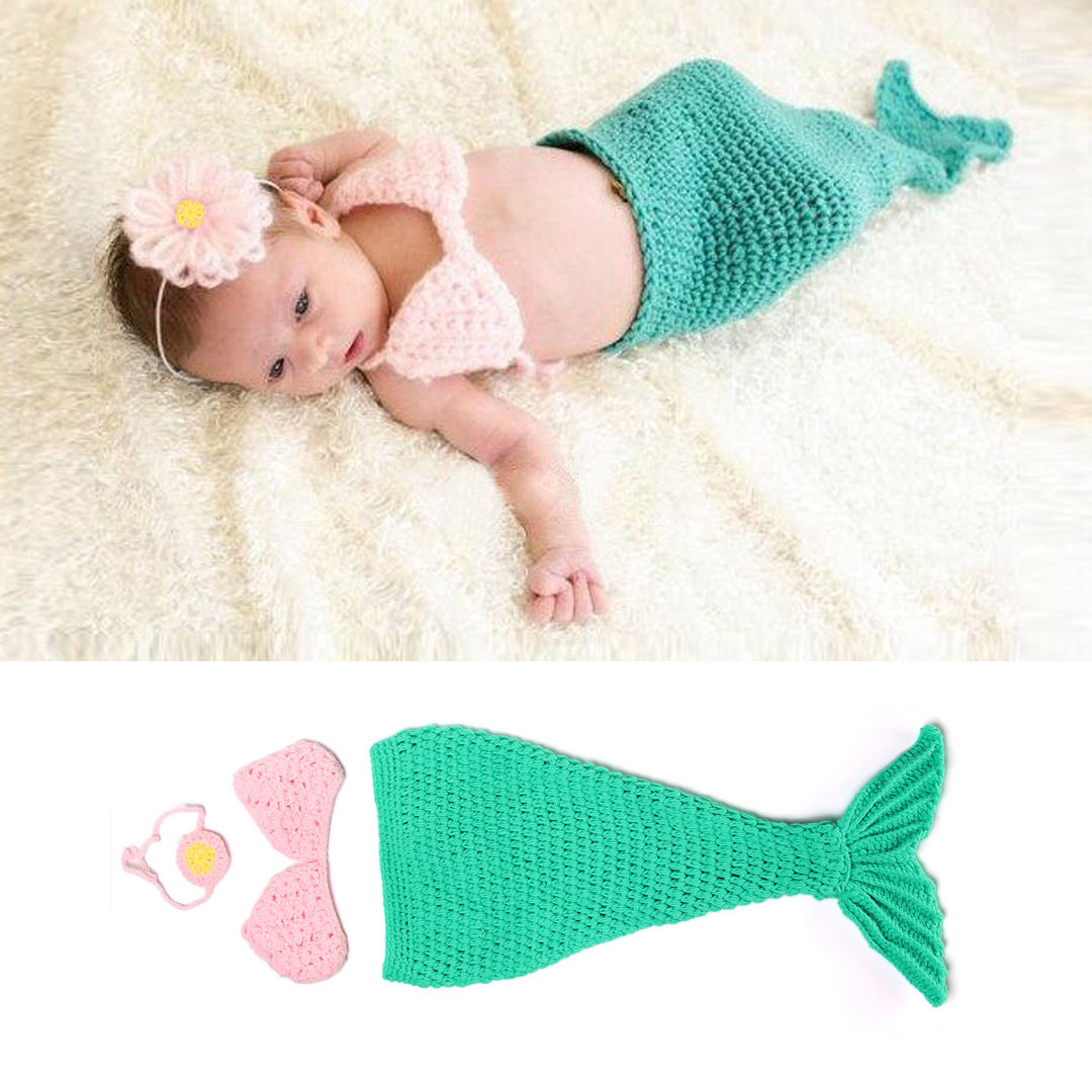 リトルマーメイド♪かぎ針編みの小さな人魚コスチュームセット