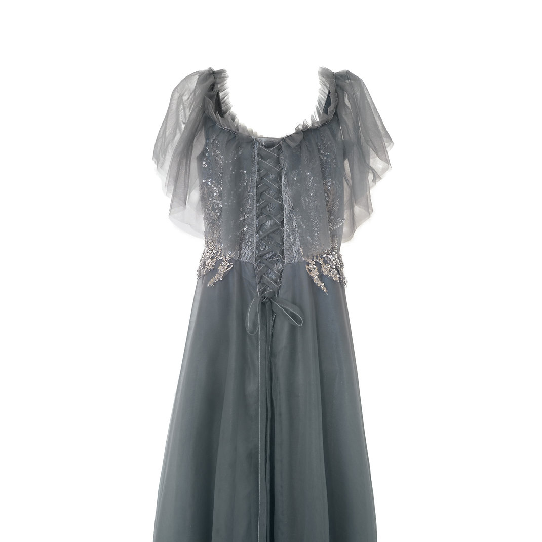 ふんわりボリュームシアーグレードレス